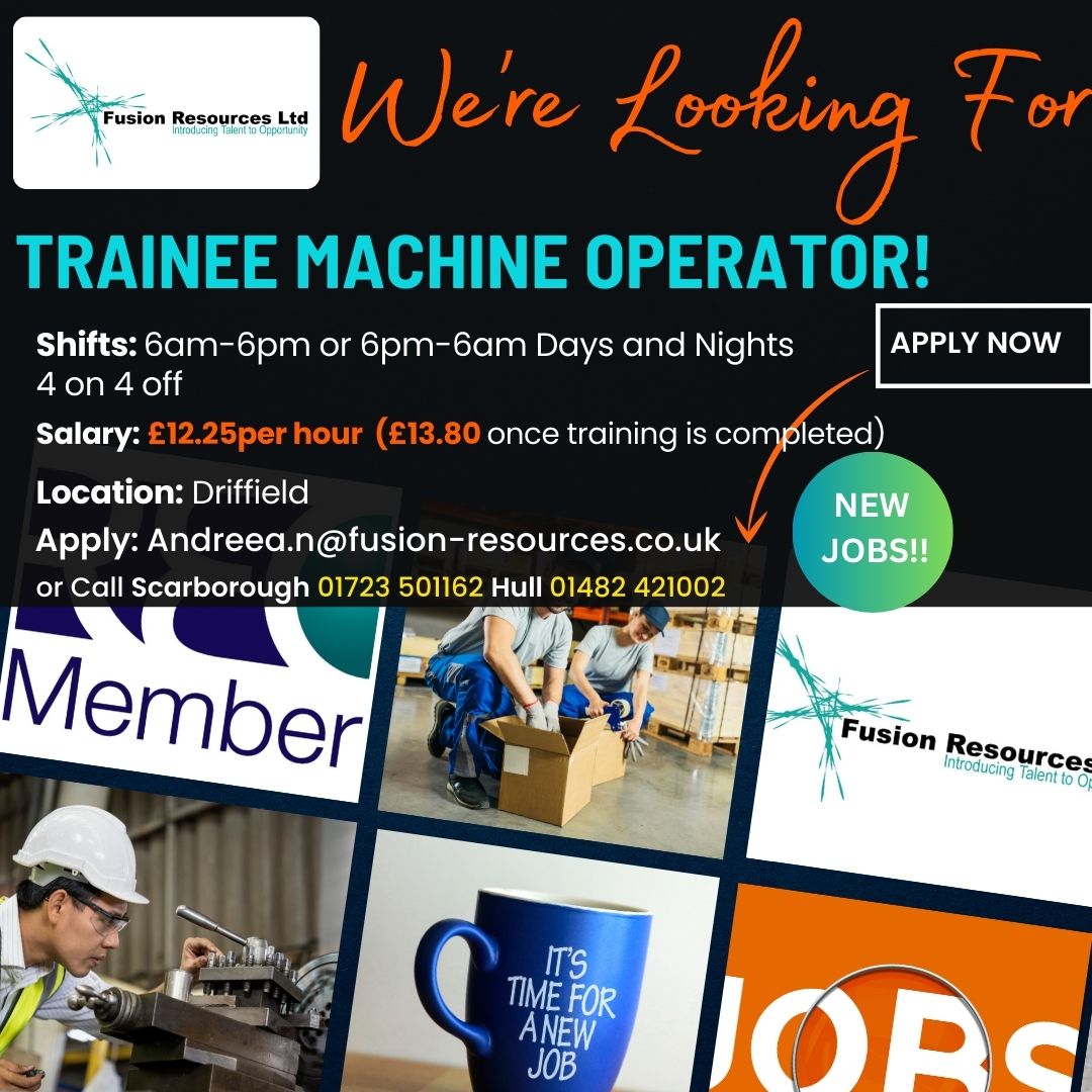 Trainee Machine Operator 